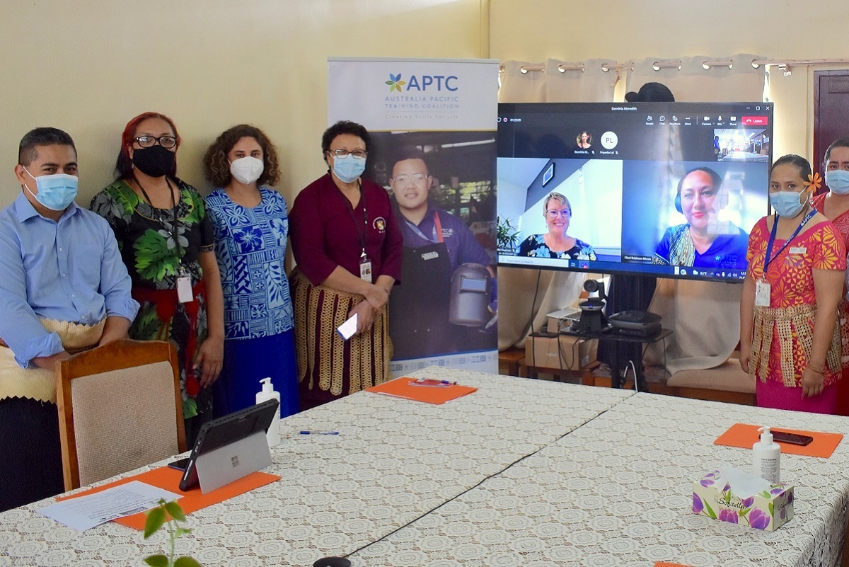Group photo- Guests at the launch of the new TVET Coordination Unit for the Ministry of Education and Training in Tonga.