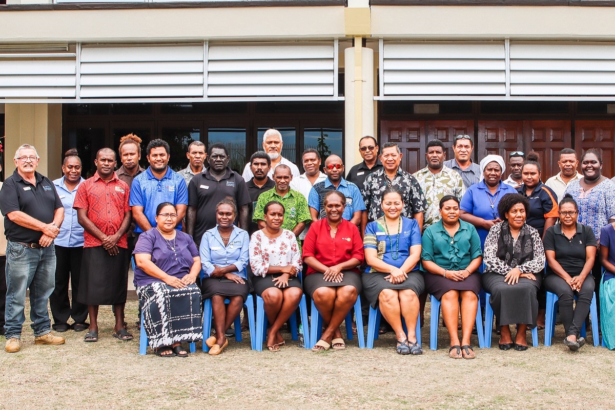 How TVET Change Happens workshop participants in the Solomon Islands.